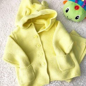 Teddy Knit Cardi and Bow Leggings